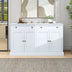 Kitchen Sideboard Buffet Cabinet with 2 Drawers & 4 Doors - White Storage for Dining Room, Living Room - Minihomy