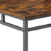 5 Piece Industrial Bar Table Set with High Stools - Rustic Brown, 43.31'' L x 23.62'' W x 35.43'' H - Minihomy