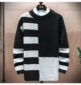 Men Casual Round Neck Long-sleeved Sweater
