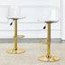 Modern Bar Stools Set of 2 - Rotating, Adjustable, PU Seat, PET Backrest - Bar, Restaurant, Cashier - Minihomy