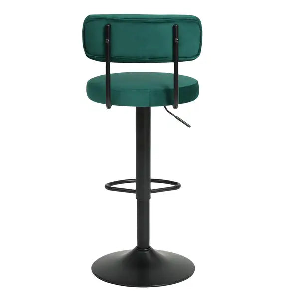 Modern Bar Stools Set of 2: Adjustable Swivel Counter Height Chairs - Minihomy