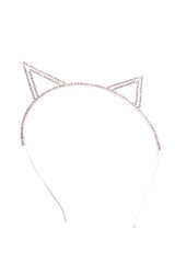 Pointy Rhinestone Cat Ears Headband - Stylish Accessory for Parties & Costumes