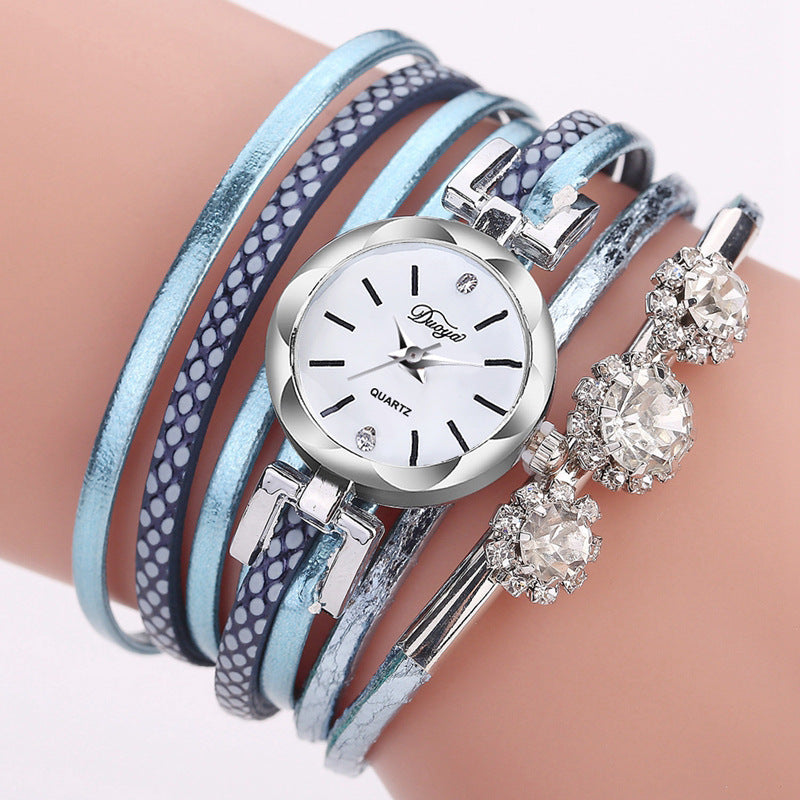 Bracelet watch crystal clock quartz watch - Minihomy