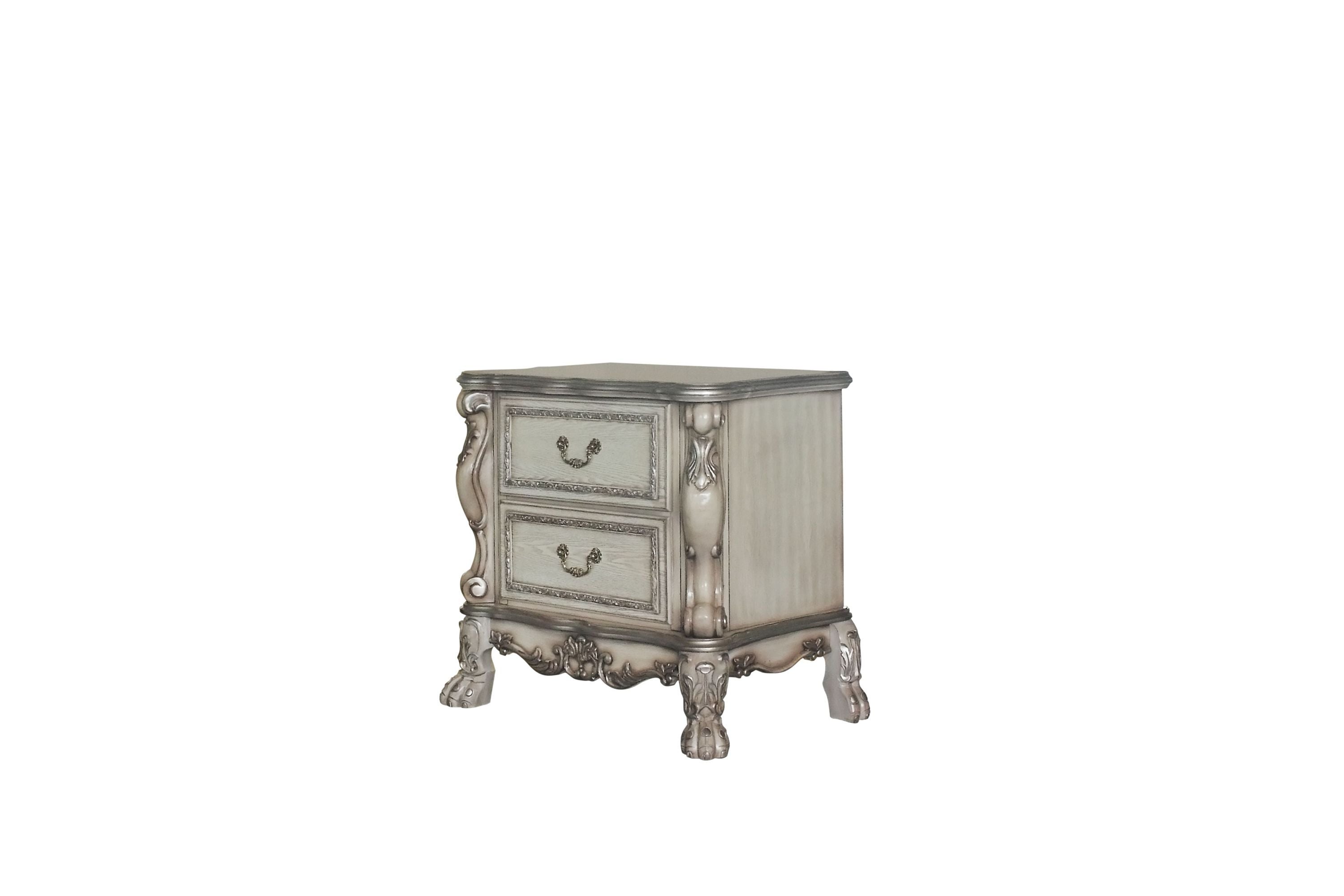 ACME Dresden Nightstand - Vintage Bone White (28173)