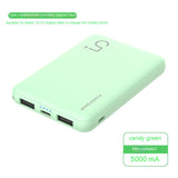 Compact Mini Portable Power Bank - 5000mAh