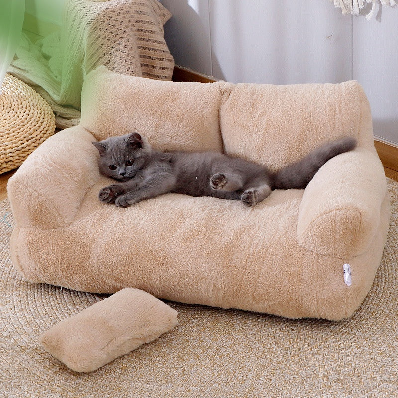 Winter Warm Cat Nest Pet Bed For Small Medium Dogs Cats Comfortable Plush Puppy Bed