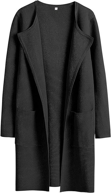 Woolen Coat With Pockets Autumn And Winter Temperament  Slim Fit Mid Length Jacket