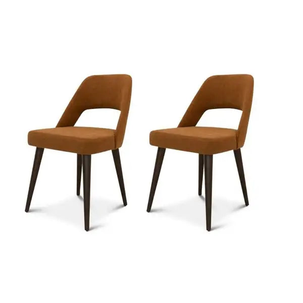 Mid Century Modern Upholstered Dining Chairs (Set of 2) - Juliana Collection