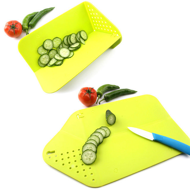 Creative Kitchen Portable Folding Plastic Cutting Board - Minihomy