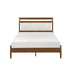 Chestnut California King Platform Bed | Transitional Style Bedroom Furniture - Minihomy