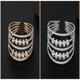 Bridal Accessories Temperament Full Diamond Elastic Bracelet: Add Elegance to Your Ensemble