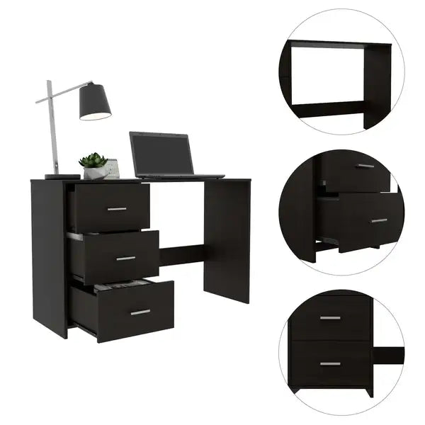 Berlin 3-Drawer Writing Desk: Modern Home Office Furniture