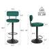 Modern Bar Stools Set of 2: Adjustable Swivel Counter Height Chairs - Minihomy