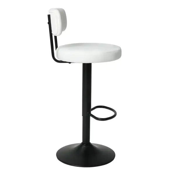 Modern Bar Stools Set of 2: Adjustable Height Swivel Counter Stools - Minihomy