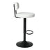 Modern Bar Stools Set of 2: Adjustable Height Swivel Counter Stools - Minihomy