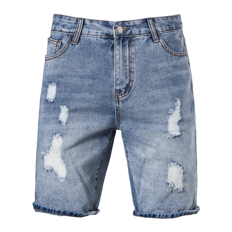 Men's Casual Washed Looped Pile Shorts