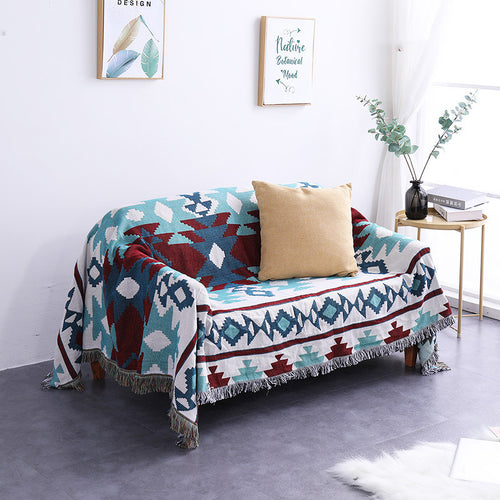 Scandinavian style sofa towel and cover