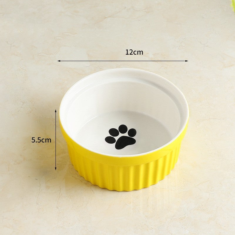 Cervical Spine Protection Cat Food Bowl - Elevated Pet Bowl for Healthy Eating - Minihomy