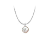 Elegant S925 Sterling Silver Baroque Pearl Necklace