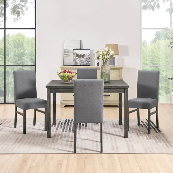 Modern Rectangular Dining Table Set for Small Spaces - Kitchen & Home Furniture - Minihomy