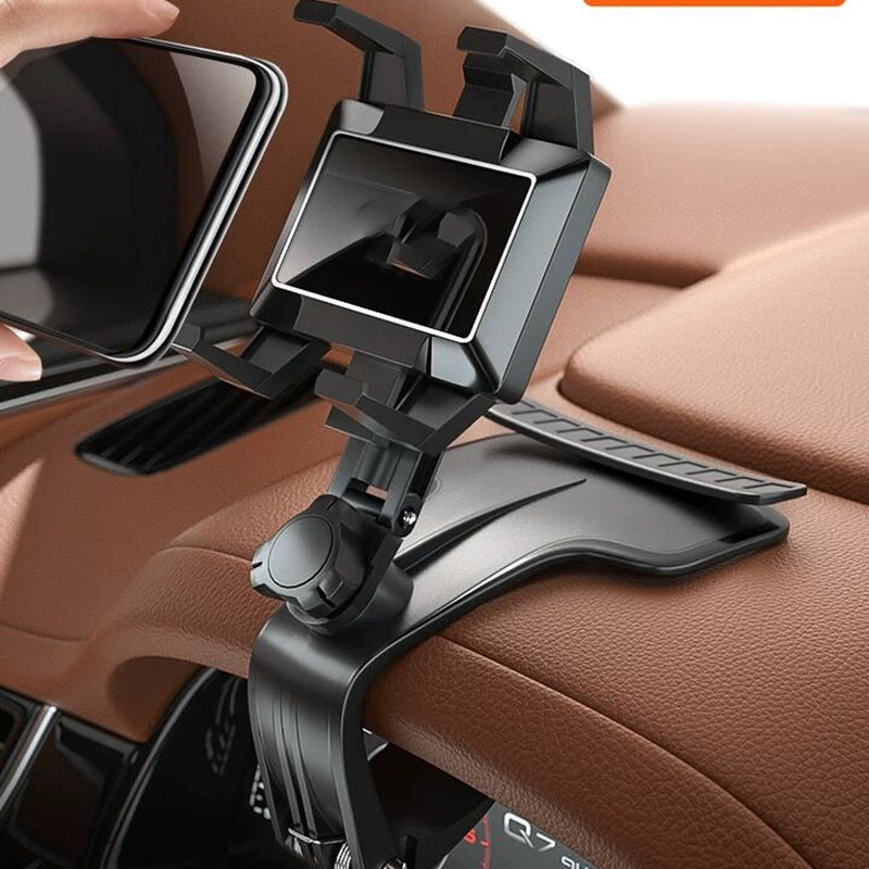 Car Phone Holder - Triple Swivel Adjustable Navigation Stand