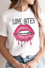 Plus Size - Love Bites Lips Graphic T-Shirt