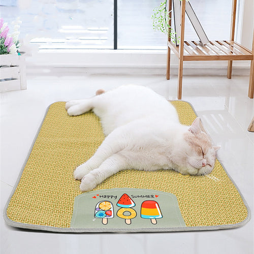 Pets Mat Cold Grass Cooling Dogs Cats Supplies: Keep Your Furry Friends Cool and Comfortable