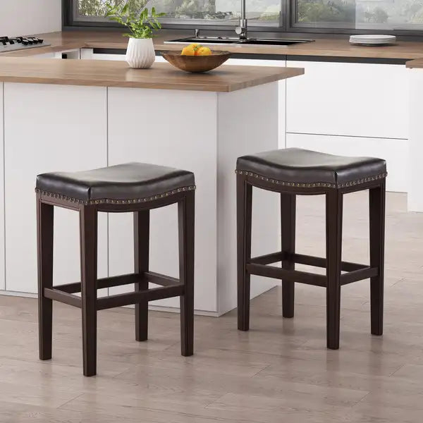 TIFFIN Studded Counter Stools (Set of 2)