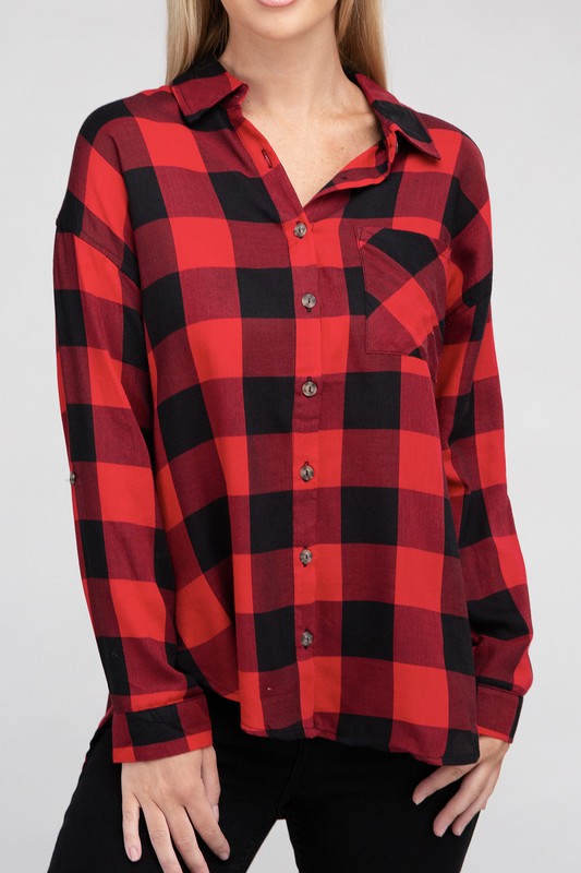 Classic Plaid Flannel Shirt