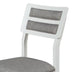 6-Piece Dining Set with Table, Chairs & Bench - Classic White & Gray - TREXM - Minihomy