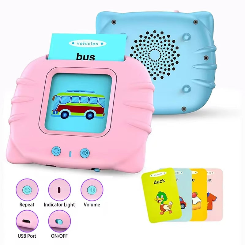 Early Learning English Machine for Kids: Educational Card Toys