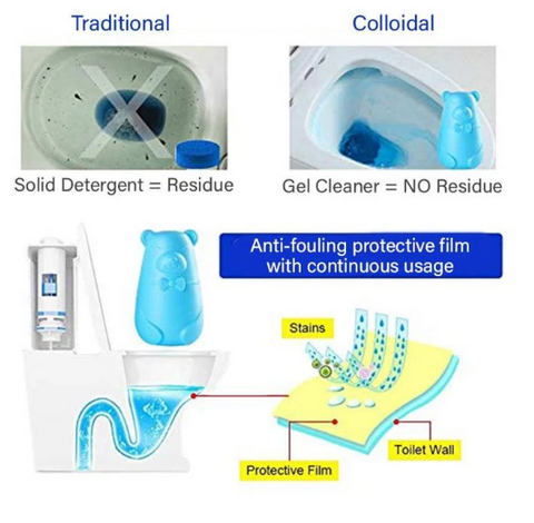 Blue bubble toilet liquid toilet detergent