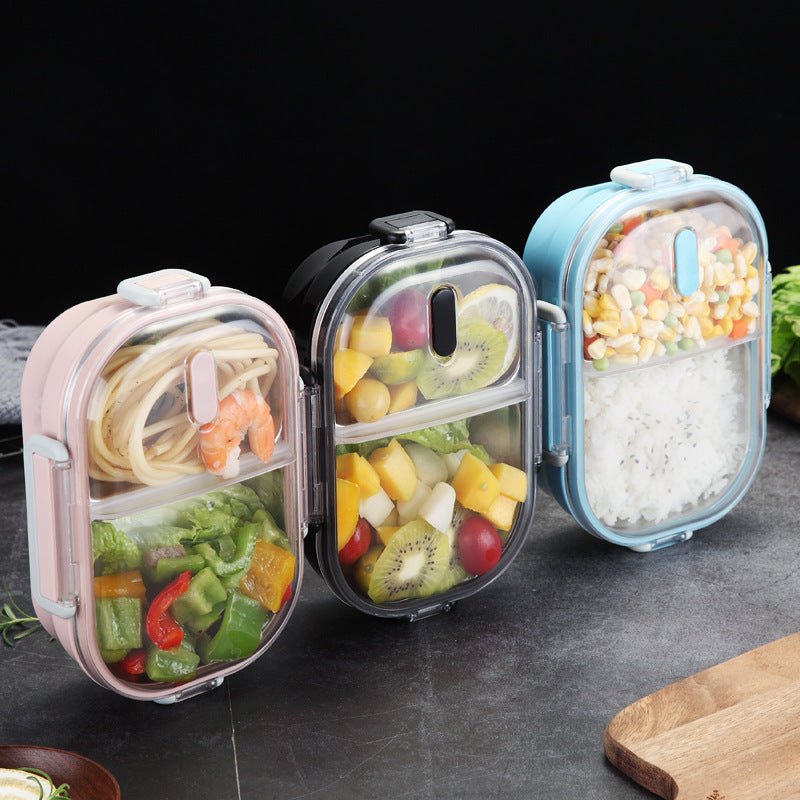 Portable Children's Lunch Box 304 Stainless Steel Bento Kitchen Leak Proof Food Box for Kids