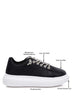 Jaxen Rhinestones Lace-Up Sneakers - Minihomy