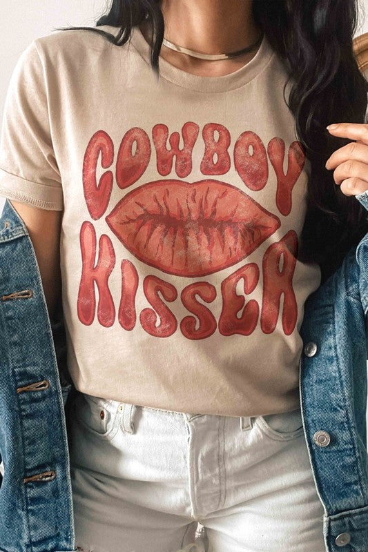 Plus Size - Cowboy Kisser Graphic T-Shirt