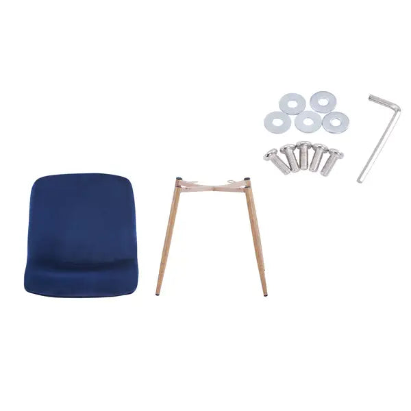 Modern Blue Dining Chairs (4 Pack) - Restaurant, Cafe, Office & Home - Minihomy