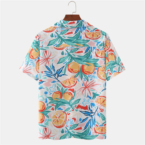 Men's Vacation Style Print Shirt Summer T-shirt