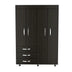 Black Velvet Mobile Armoire for Bedroom Storage - Minihomy