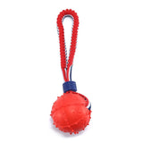 Interactive Dog Toy Ball - Teether with Rope for Chewing, Training & Fun