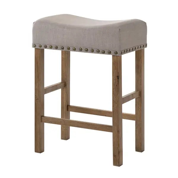 Oak Counter Height Stools - Tan & Weathered (Set of 2)