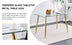 Modern Minimalist Glass Dining Table for 4-6 | 51"x31" Kitchen/Dining/Living Room Table - Minihomy