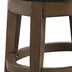 Drue Green Faux Leather Swivel Bar Stools with Nailhead Trim (Set of 2) 18 Inch - Minihomy