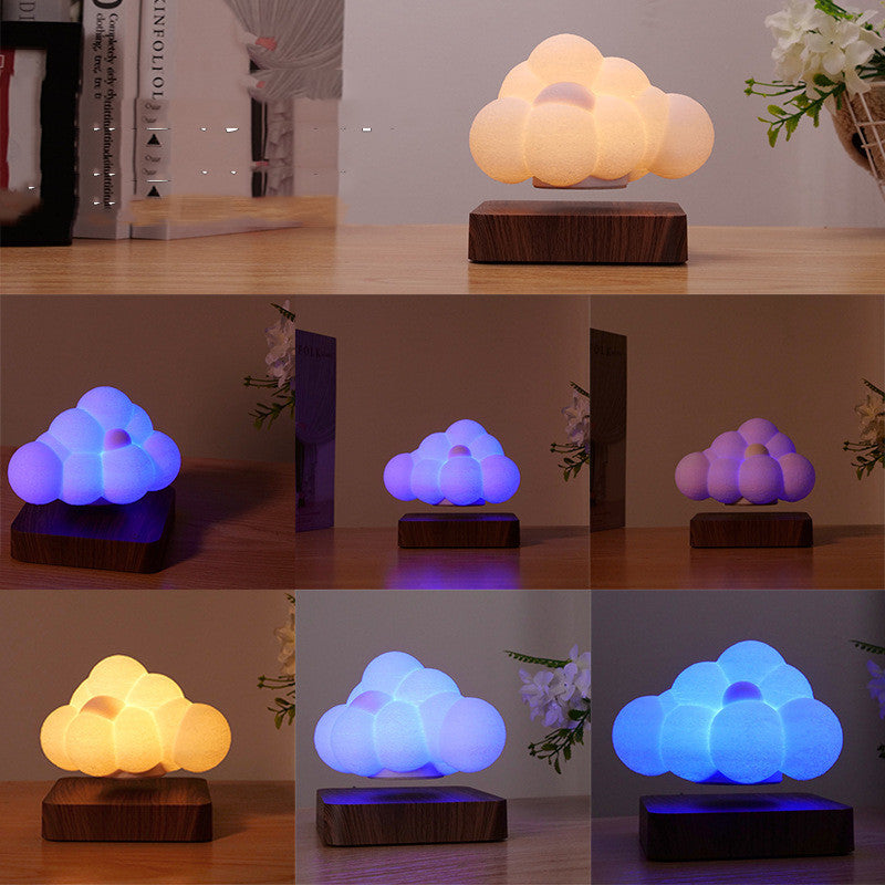 Floating Cloud Night Light - Magnetic Levitation 3D Print Lamp Desk Decor Gift - Minihomy