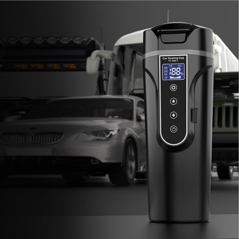 Portable Car Bottle Smart Touch Digital Display Insulated Cup Home Traveling Heating Cup Water Bottle