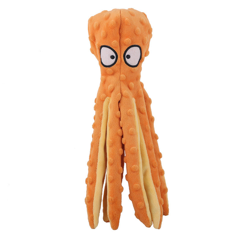 Eco-friendly Plush Octopus Pet Toy for Cats and Dogs