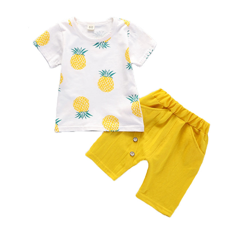 Baby summer short sleeve two-piece suit