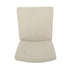 Beige Fabric Button Tufted Counter Stools (Set of 2) - 26 Inch Contemporary Design - Minihomy