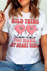 Plus Size - Wild Thing You Make My Heart Sing Tee