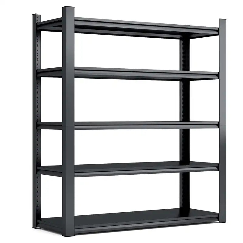 Heavy Duty 78" Metal Garage Shelving Unit - 5 Tier, 2000lbs Capacity