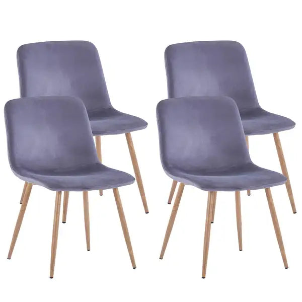 Modern Gray Dining Chairs (Set of 4) - Restaurant, Cafe, Office & Home